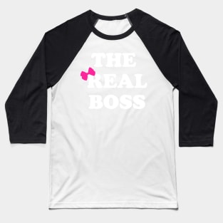 The Boss - The Real Boss Couple T-Shirt Baseball T-Shirt